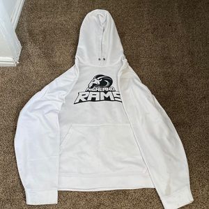 Highland Rams White oversized hoodie